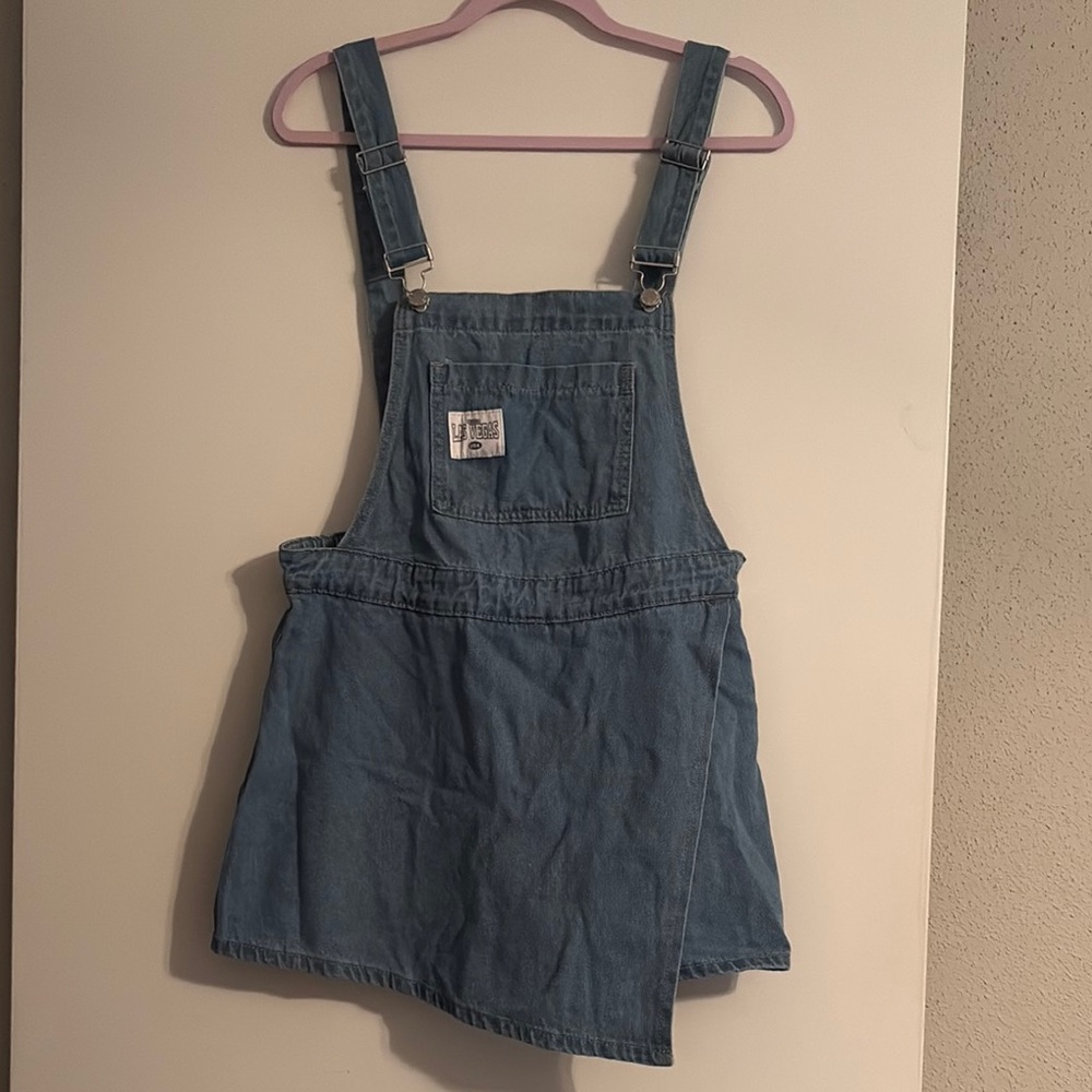 Blue Denim Overalls with shorts